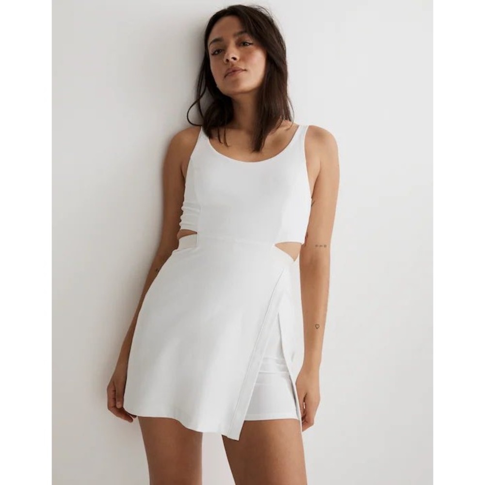 Outdoor‎ Voices Court Dress White Tennis Athleisure Skirt Dress Size Large